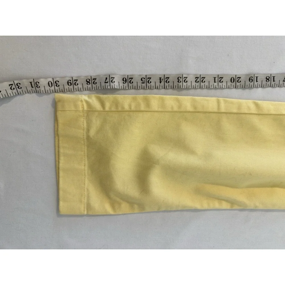 J. Crew Yellow Flex Slim Pants Mens‎ 32 X 30 Preppy Casual